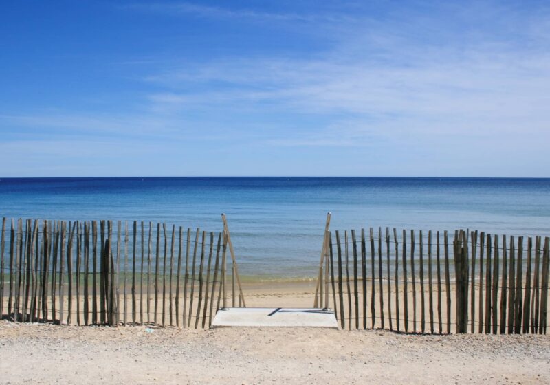 Le chemin de la plage de Cavalaire